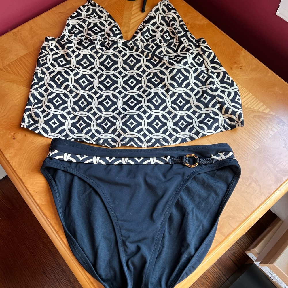 Robin piccone 2 pc tankini swimsuit Sz M